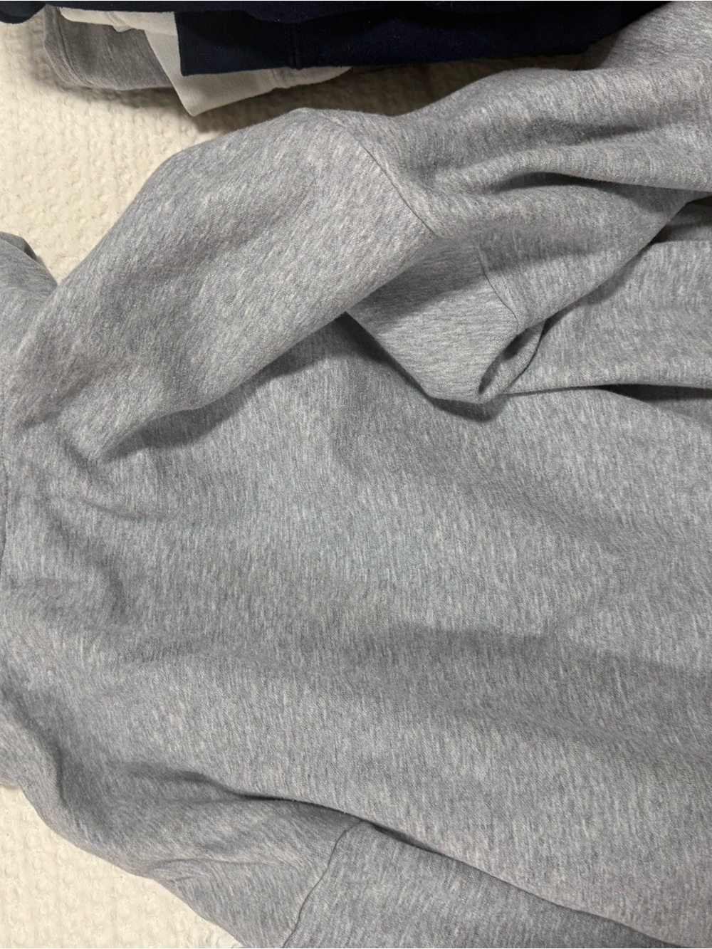SKIMS Light Heather Gray Zip Hoodie & pants - Picture 8 of 10